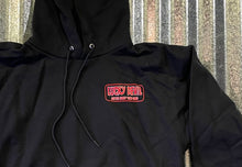 Load image into Gallery viewer, Lucky Devil &quot;Better Lucky Than Good&quot; Hoodie Black W/ Red
