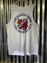 Load image into Gallery viewer, Lucky Devil &quot;The Harder I Work&quot;  Tank Top In Red,  White and Blue
