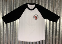 Load image into Gallery viewer, Lucky Devil &quot;The Harder I Work &quot; Raglan/ Practice Jersey Black with Red ShamRock
