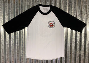 Lucky Devil "The Harder I Work " Raglan/ Practice Jersey Black with Red ShamRock